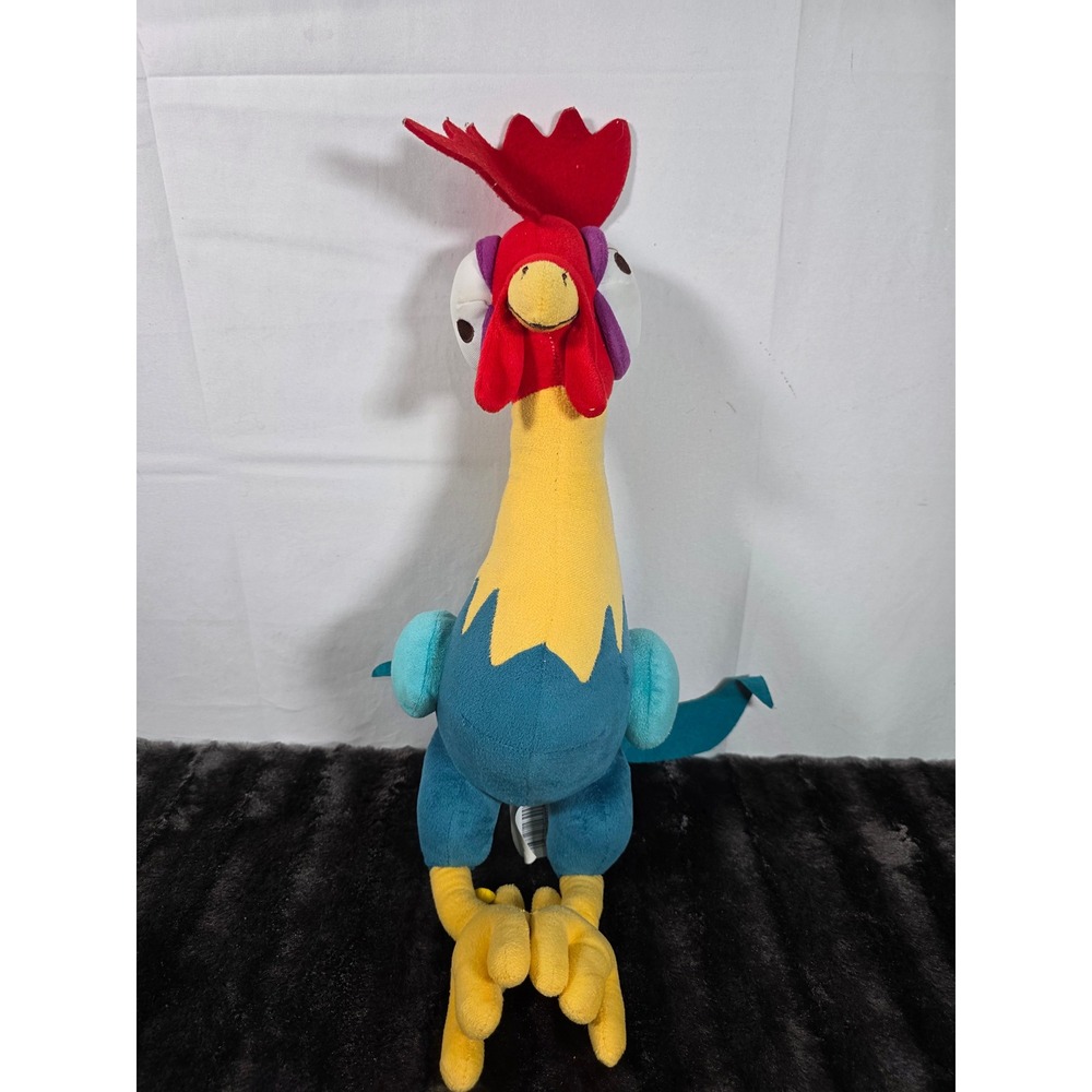 Disney Moana Hei Hei Plush Rooster Stuffed Animal Toy 12 Inch Blue Yellow Red